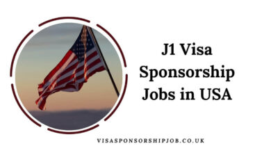 J1 Visa Sponsorship Jobs in USA