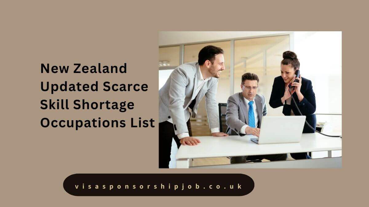 New Zealand Updated Scarce Skill Shortage Occupations List
