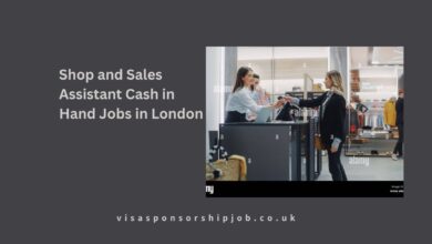Shop and Sales Assistant Cash in Hand Jobs in London