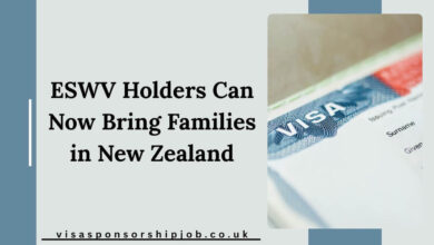 ESWV Holders Can Now Bring Families in New Zealand