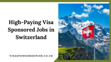 High-Paying Visa Sponsored Jobs in Switzerland