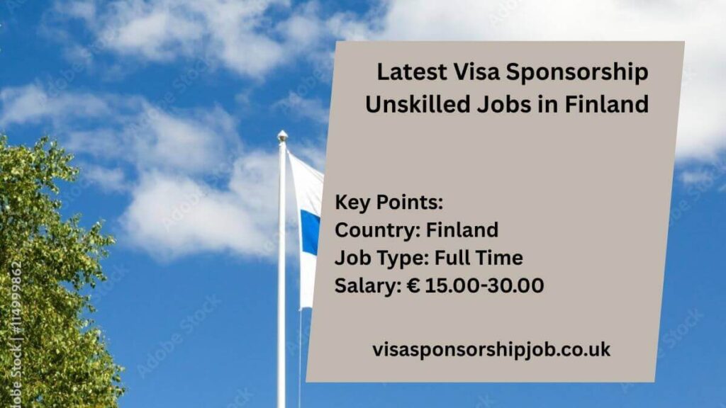 Latest Visa Sponsorship Jobs in Finland