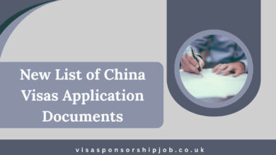 New List of China Visas Application Documents