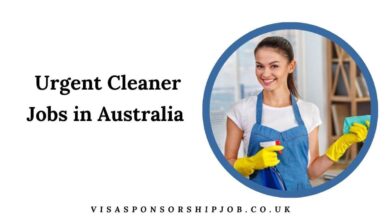 Urgent Cleaner Jobs in Australia