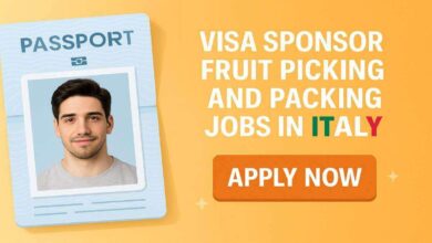 Visa Sponsor Fruit Picking and Packing Jobs in Italy