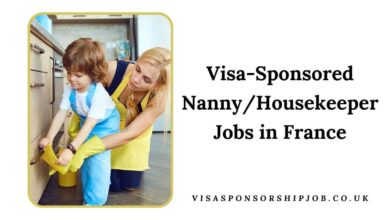 Visa-Sponsored Nanny/Housekeeper Jobs in France