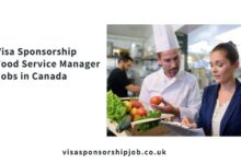 Visa Sponsorship Food Service Manager Jobs in Canada
