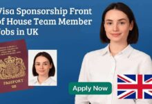 Visa Sponsorship Front of House Team Member Jobs in UK