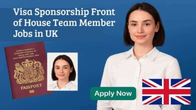 Visa Sponsorship Front of House Team Member Jobs in UK