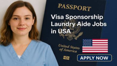 Visa Sponsorship Laundry Aide Jobs in USA