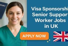 Visa Sponsorship Senior Support Worker Jobs in UK