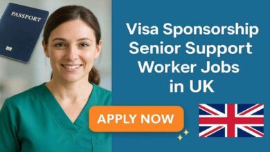 Visa Sponsorship Senior Support Worker Jobs in UK