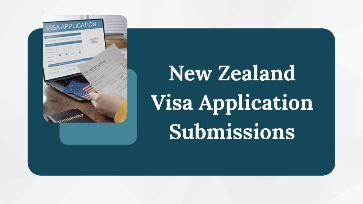 New Zealand Visa Application Submissions