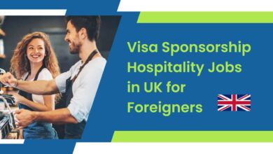 Visa Sponsorship Hospitality Jobs in UK for Foreigners