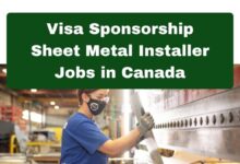 Visa Sponsorship Sheet Metal Installer Jobs in Canada