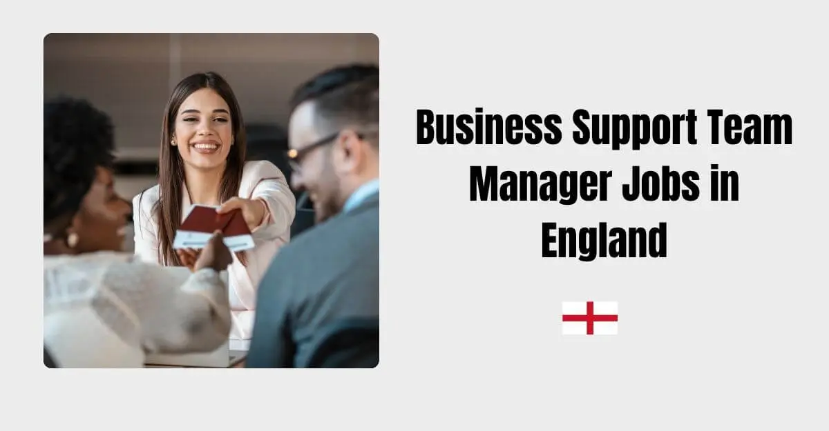 Business Support Team Manager Jobs in England