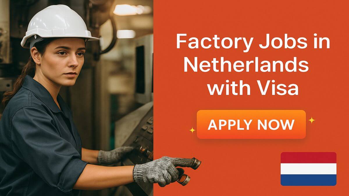 Factory Jobs in Netherlands with Visa