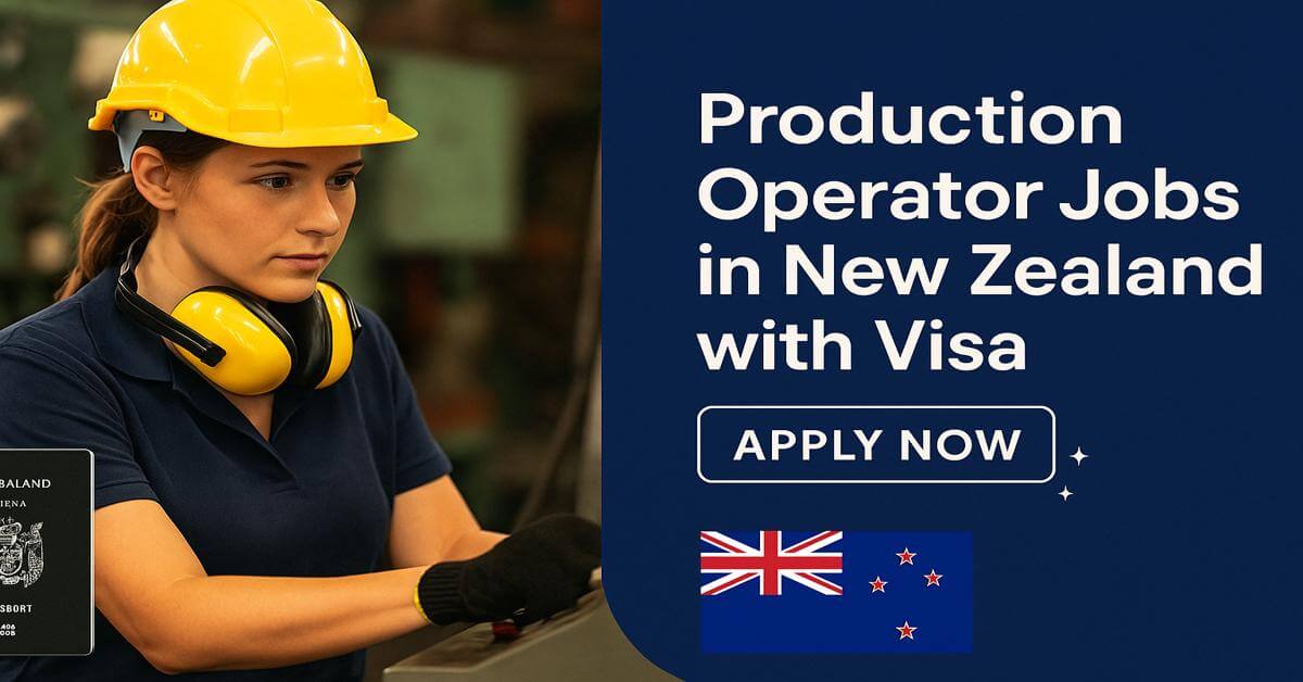 Production Operator Jobs in New Zealand with Visa