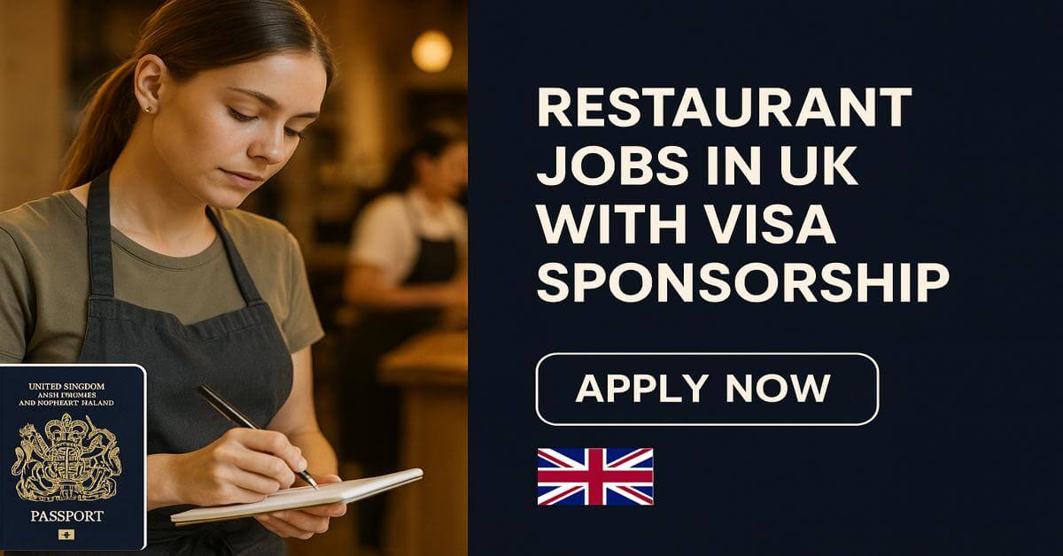 Restaurant Jobs in UK with Visa Sponsorship