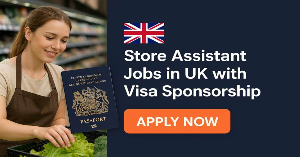 Store Assistant Jobs in UK with Visa Sponsorship