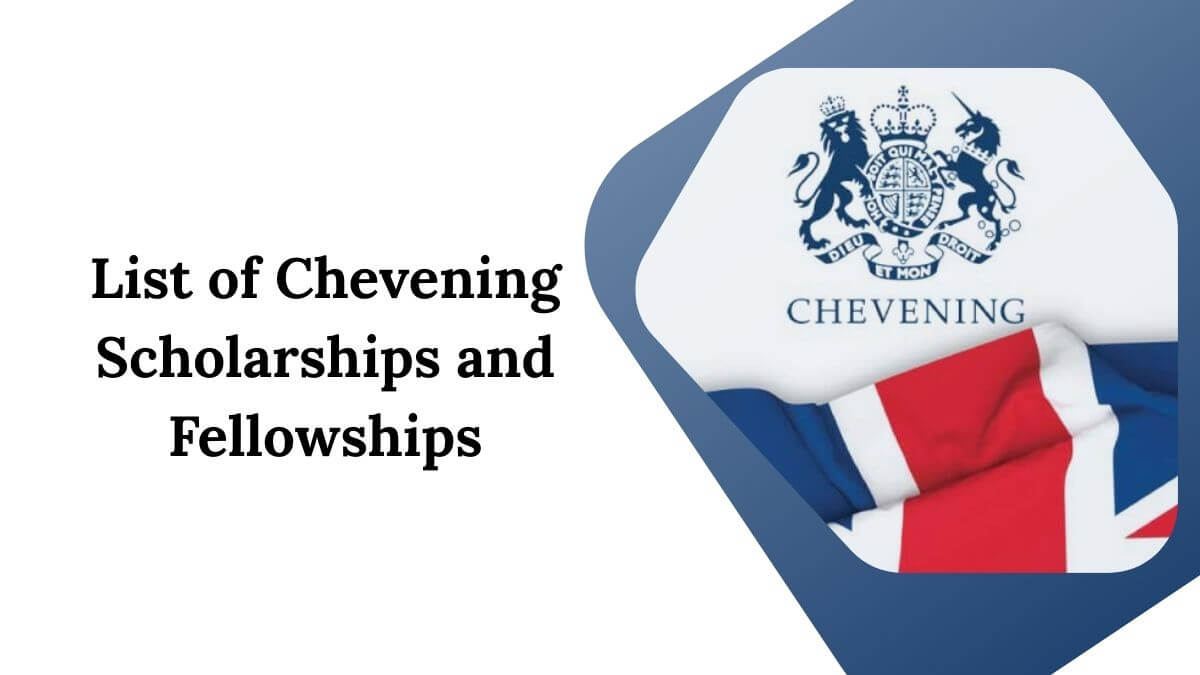 List of Chevening Scholarships and Fellowships